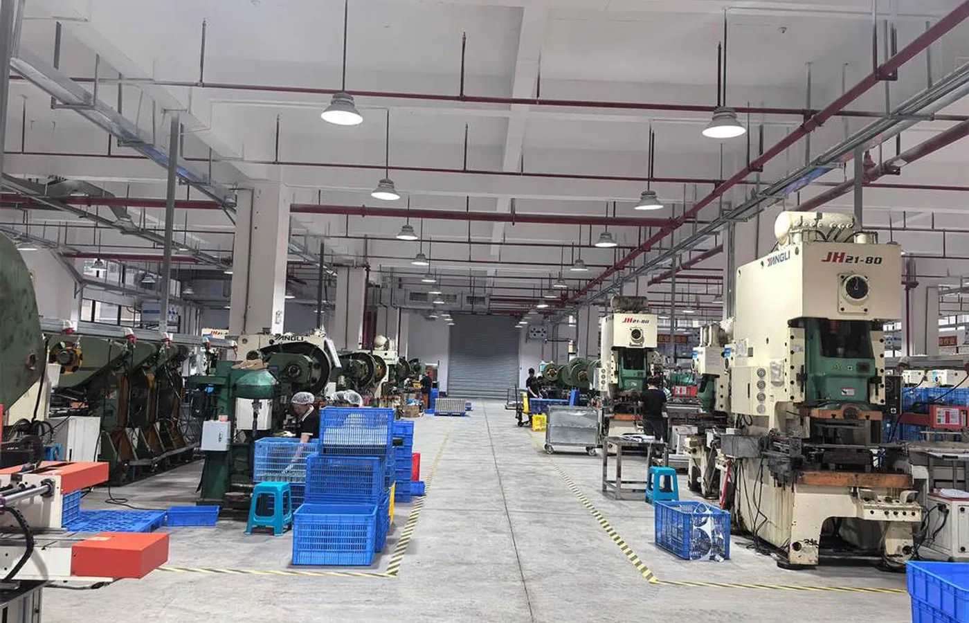 Metal stamping production line reference photograph